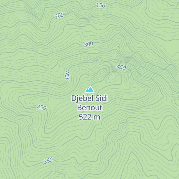 Map of Djebel Sidi Benout