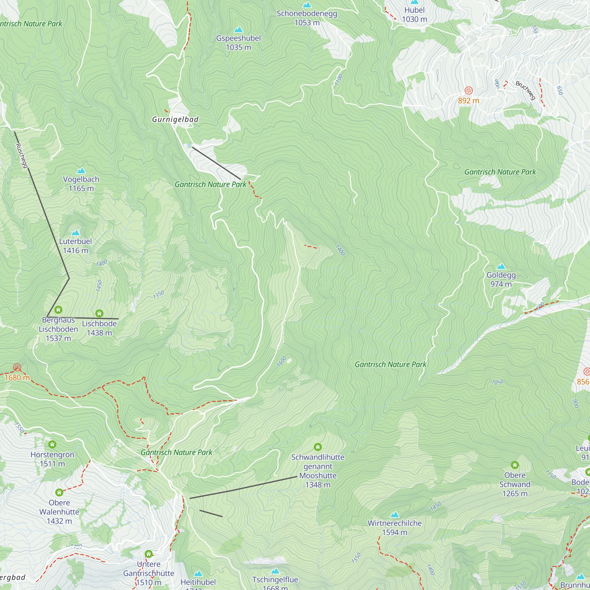 Gurnigelberghütte map