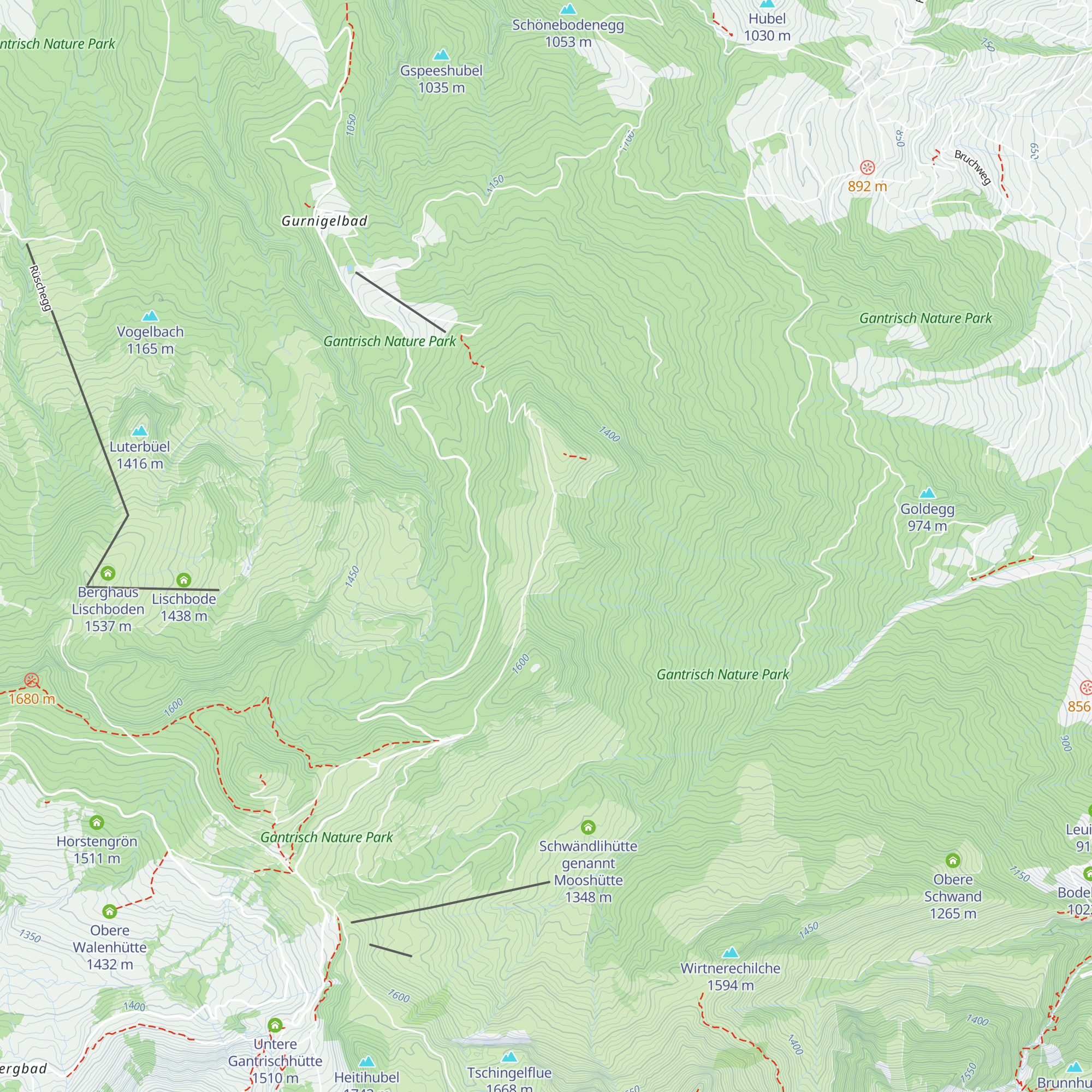 Gurnigelberghütte map
