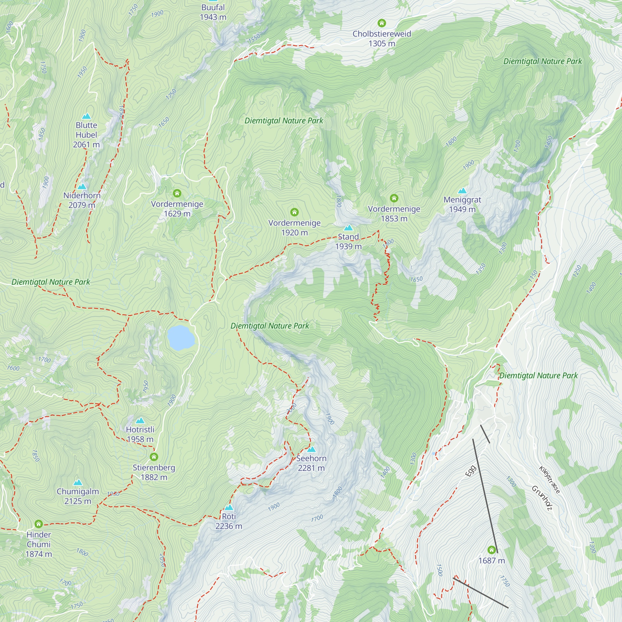 Unter Alp map