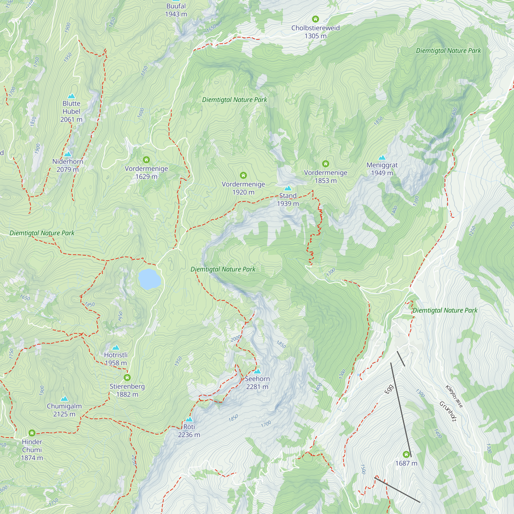 Unter Alp map