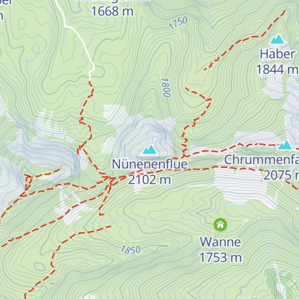Map of Nünenenflue