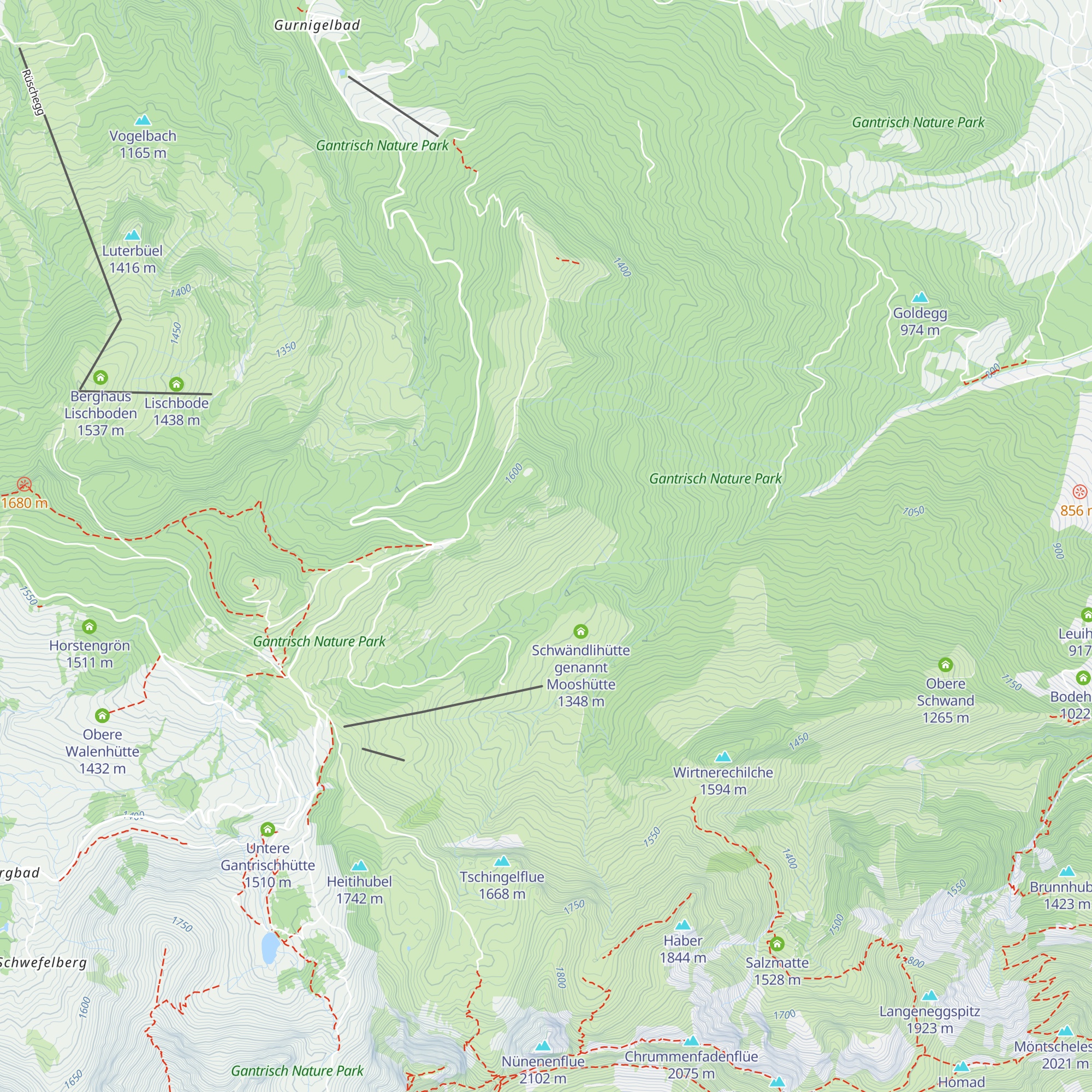 Brändlihütte map