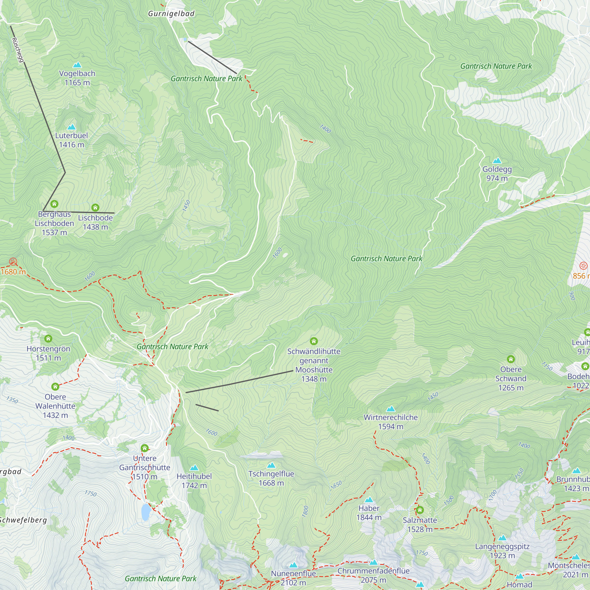 Brändlihütte map