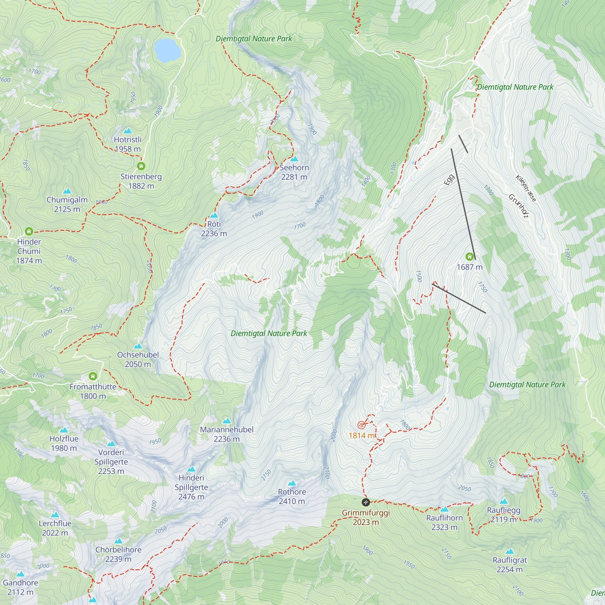 Bergheim Wildgrimmi map