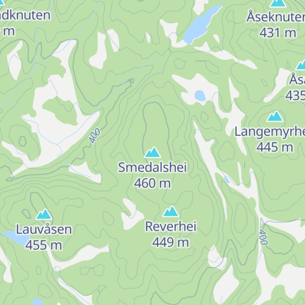 Map of Smedalshei