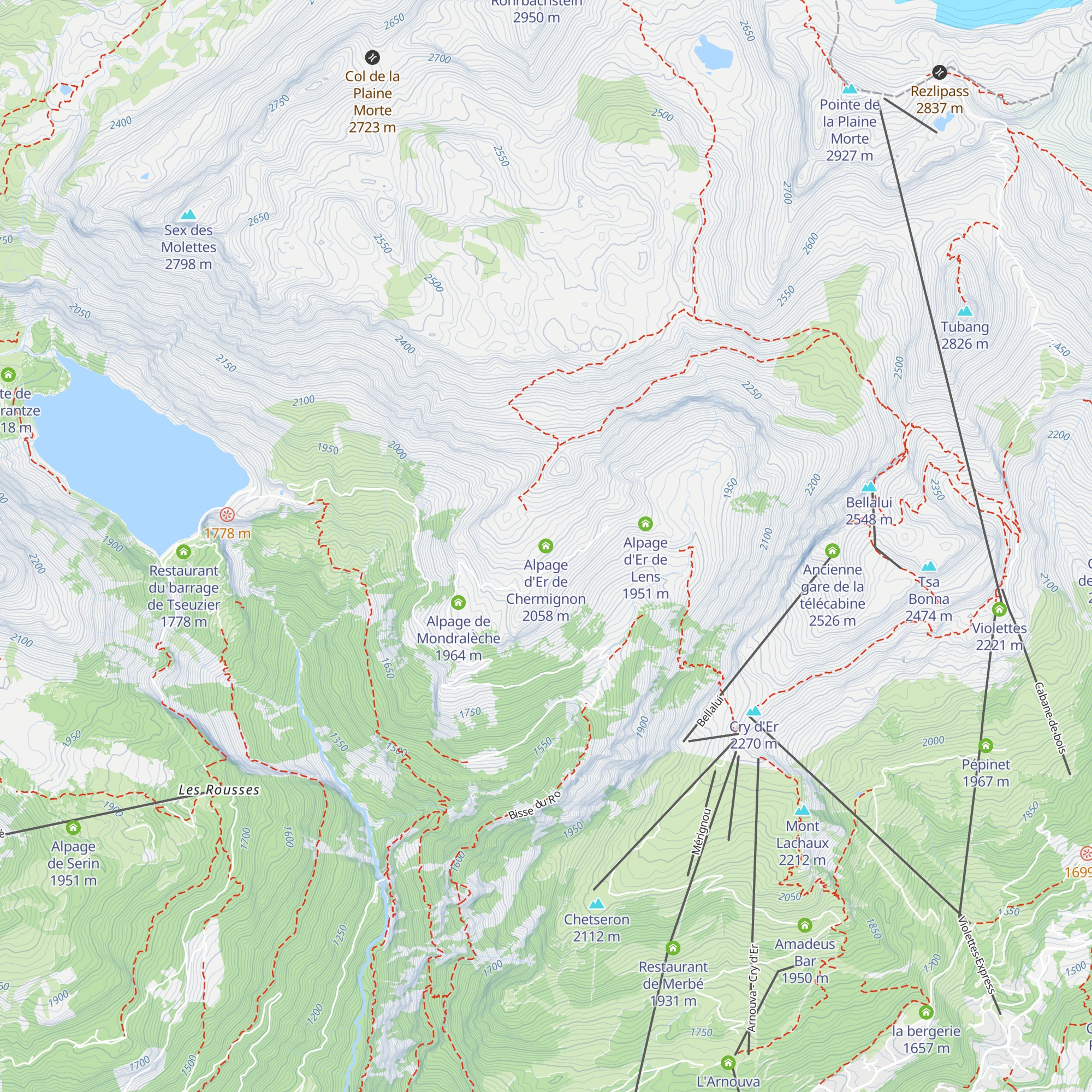 Alpage d'Er de Chermignon map