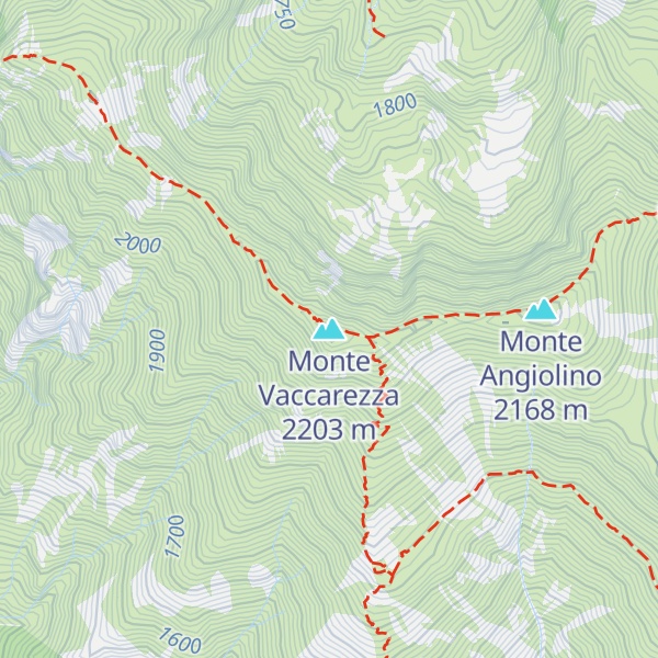 Map of Monte Vaccarezza