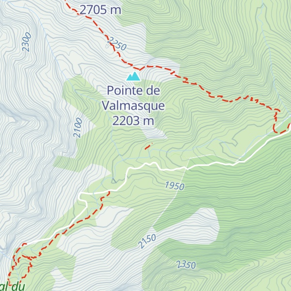 Map of Vastière de Valmasque