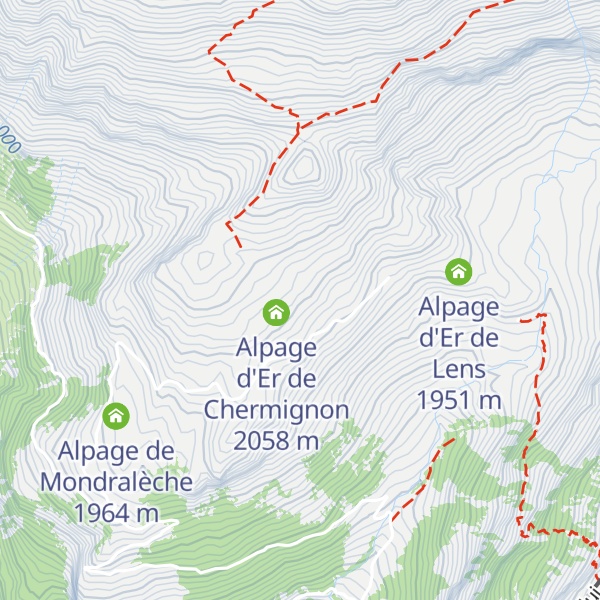 Map of Alpage d'Er de Chermignon