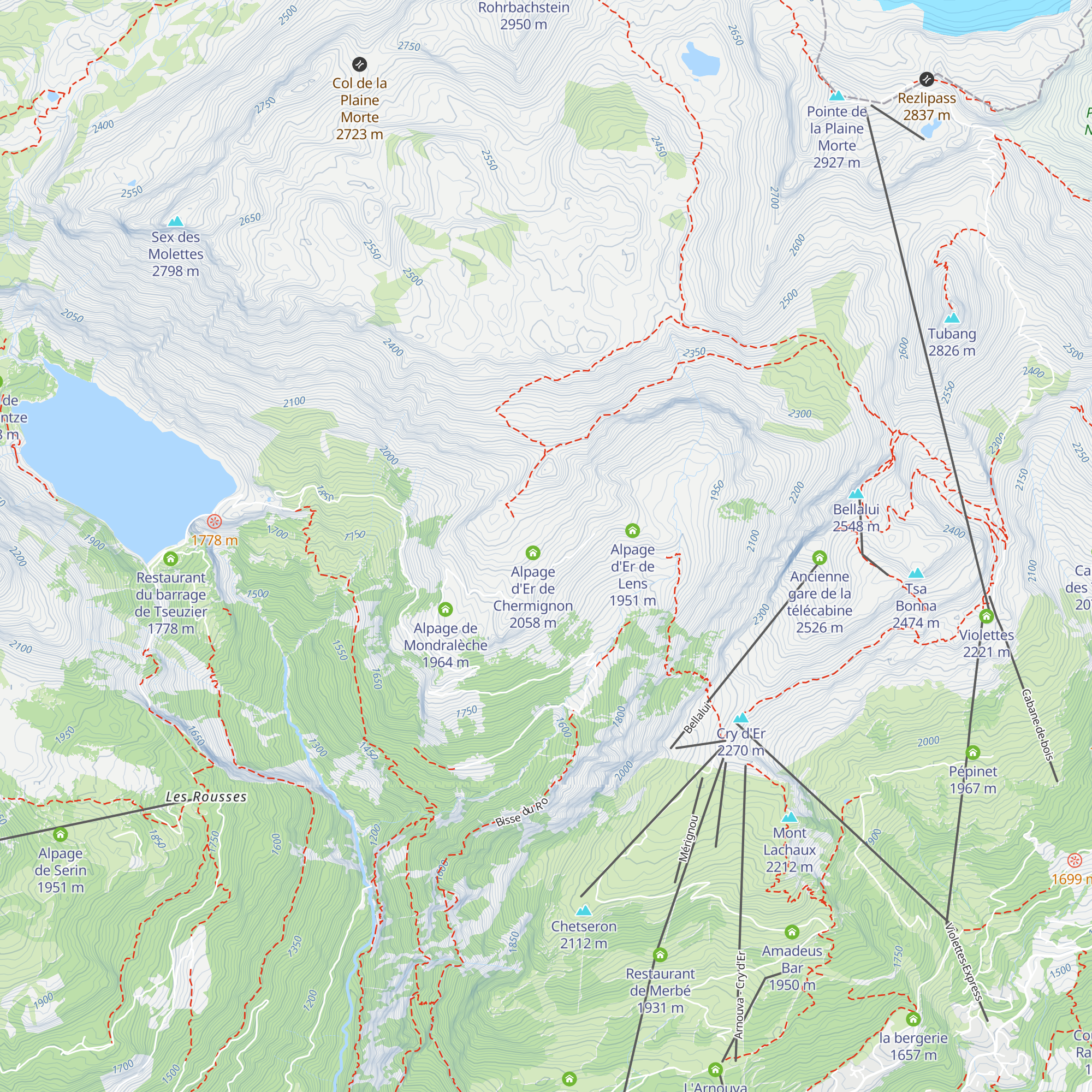 Alpage d'Er de Chermignon map