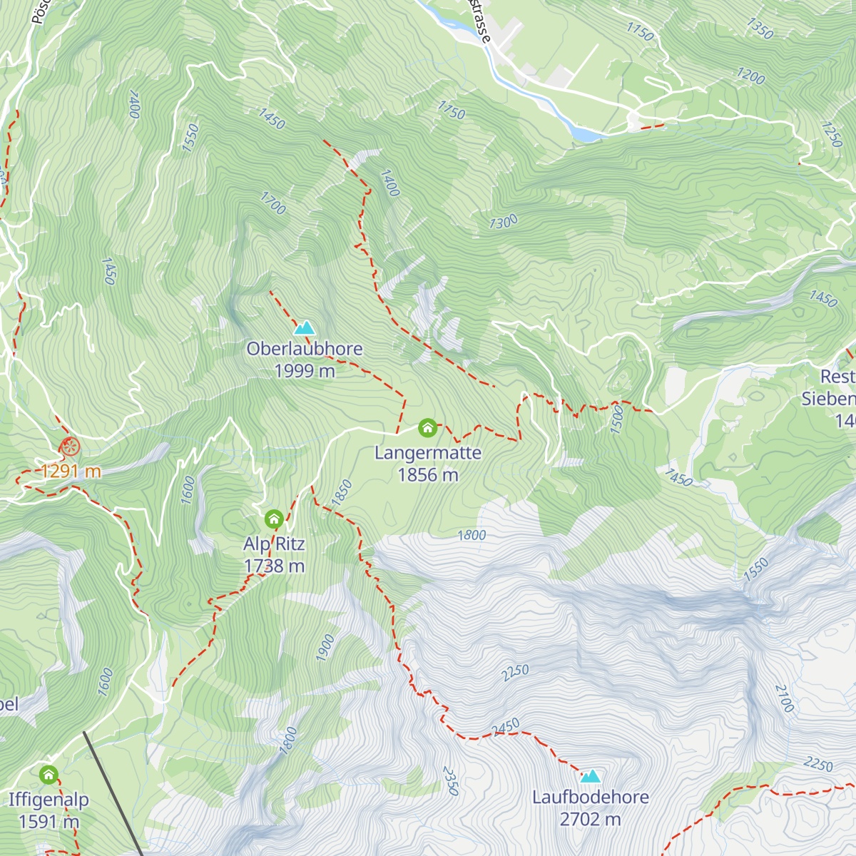 Langermatte map