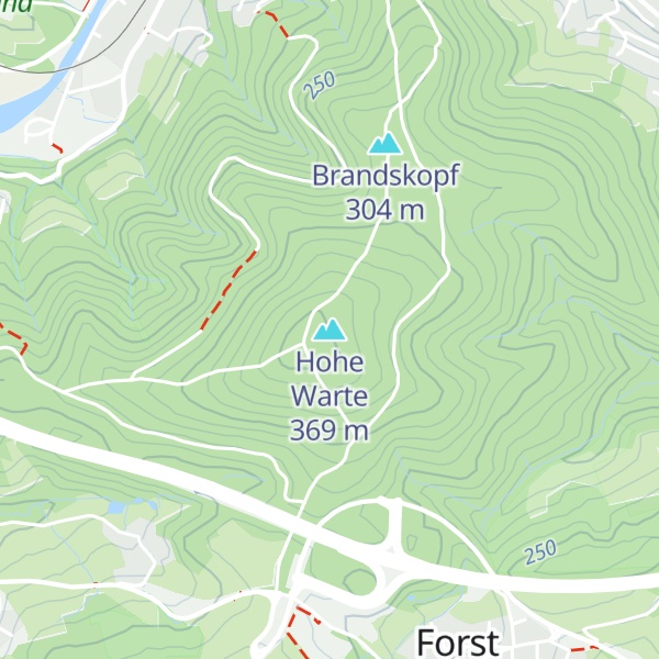 Map of Hohe Warte
