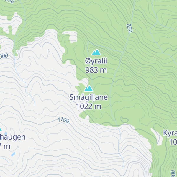 Map of Smågiljane