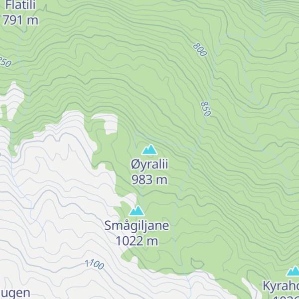 Map of Øyralii