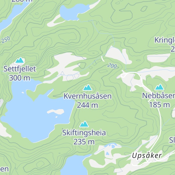 Map of Kvernhusåsen