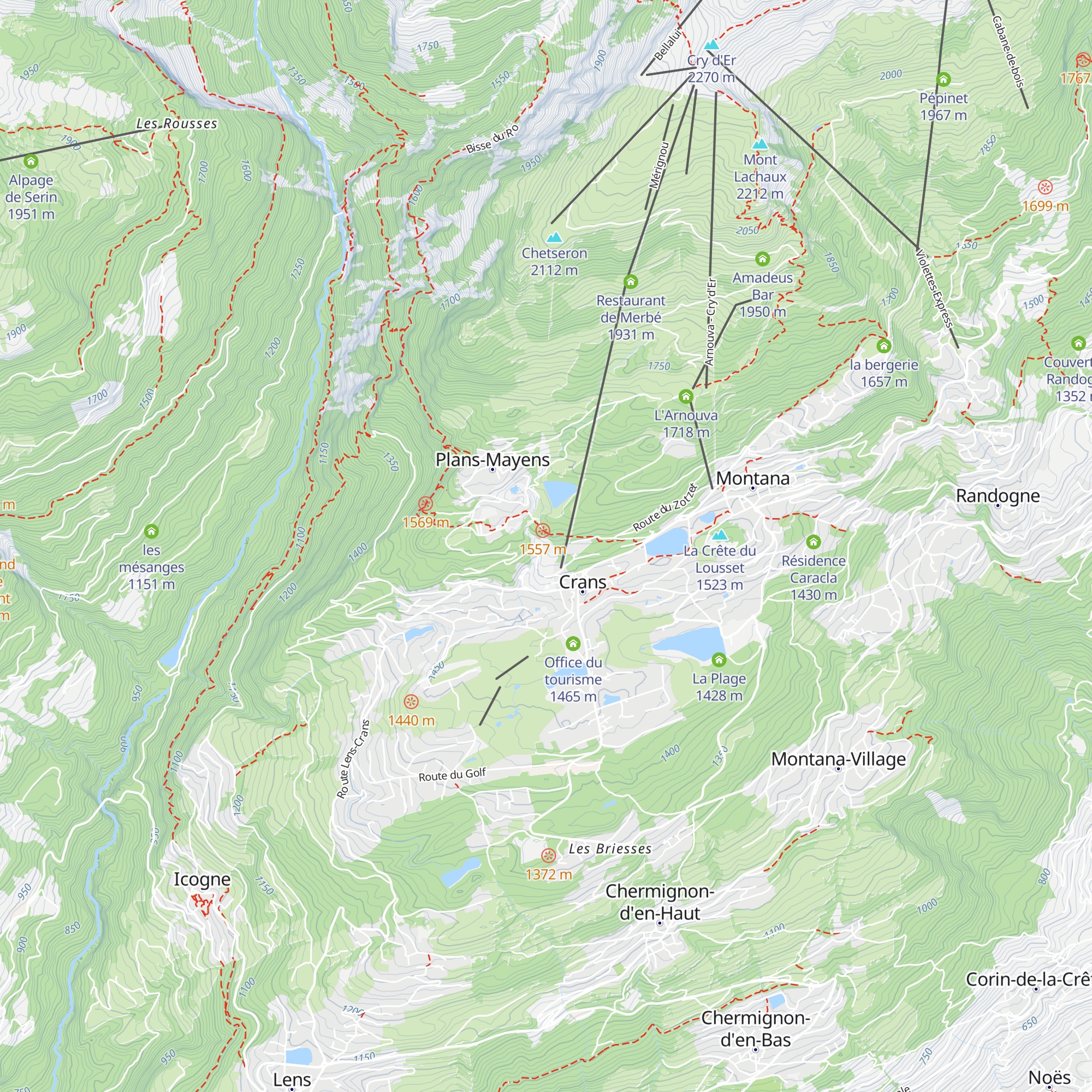 Six Senses map