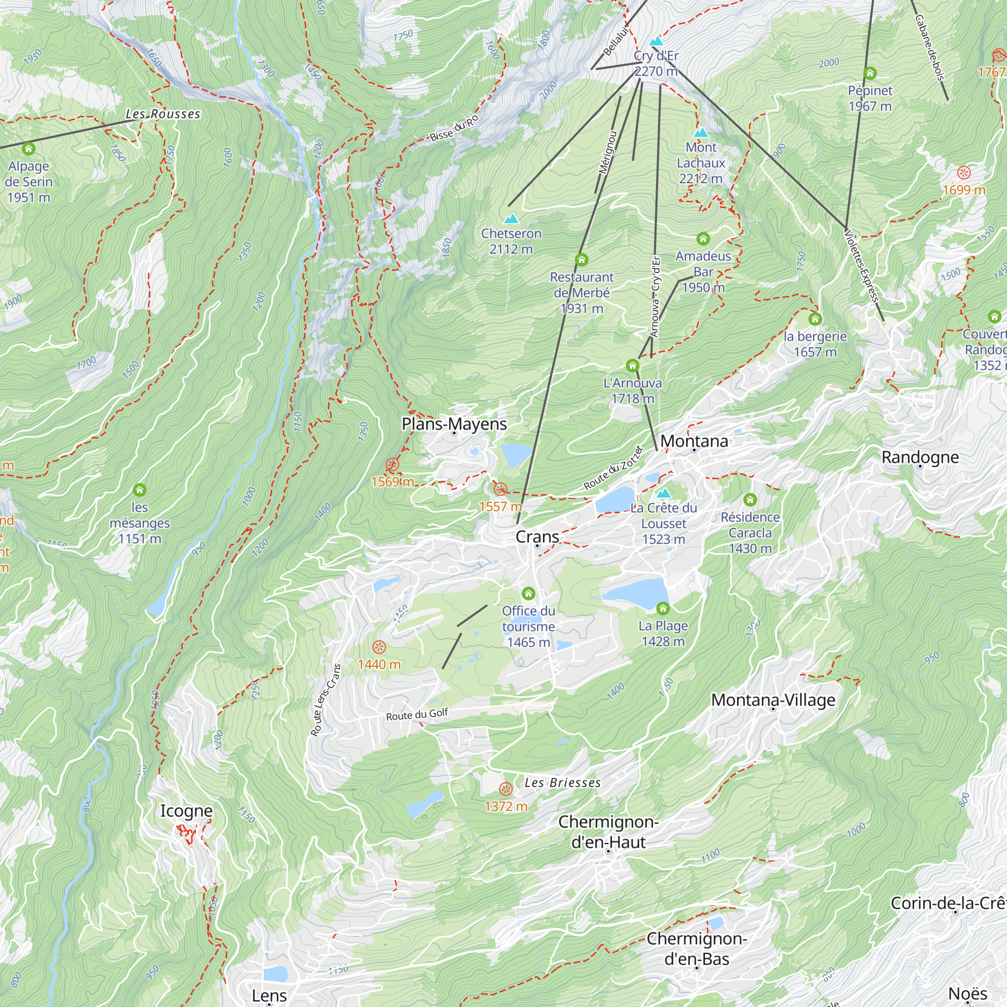 Six Senses map