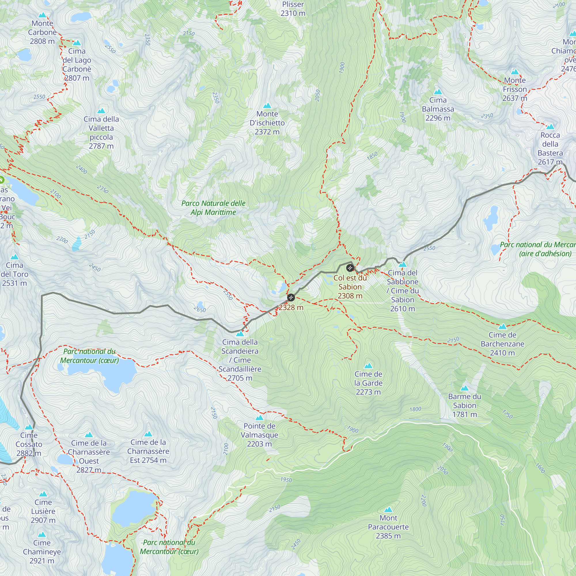 Bivacco Speranza map