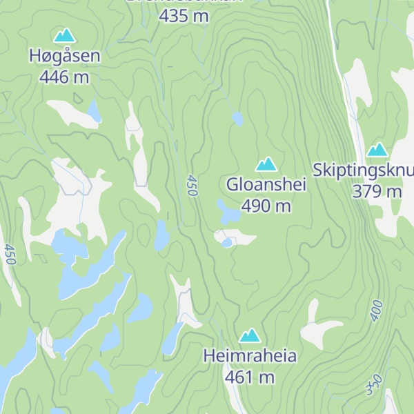 Map of Stolsknuten