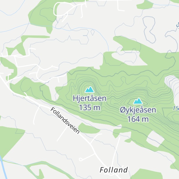 Map of Hjertåsen