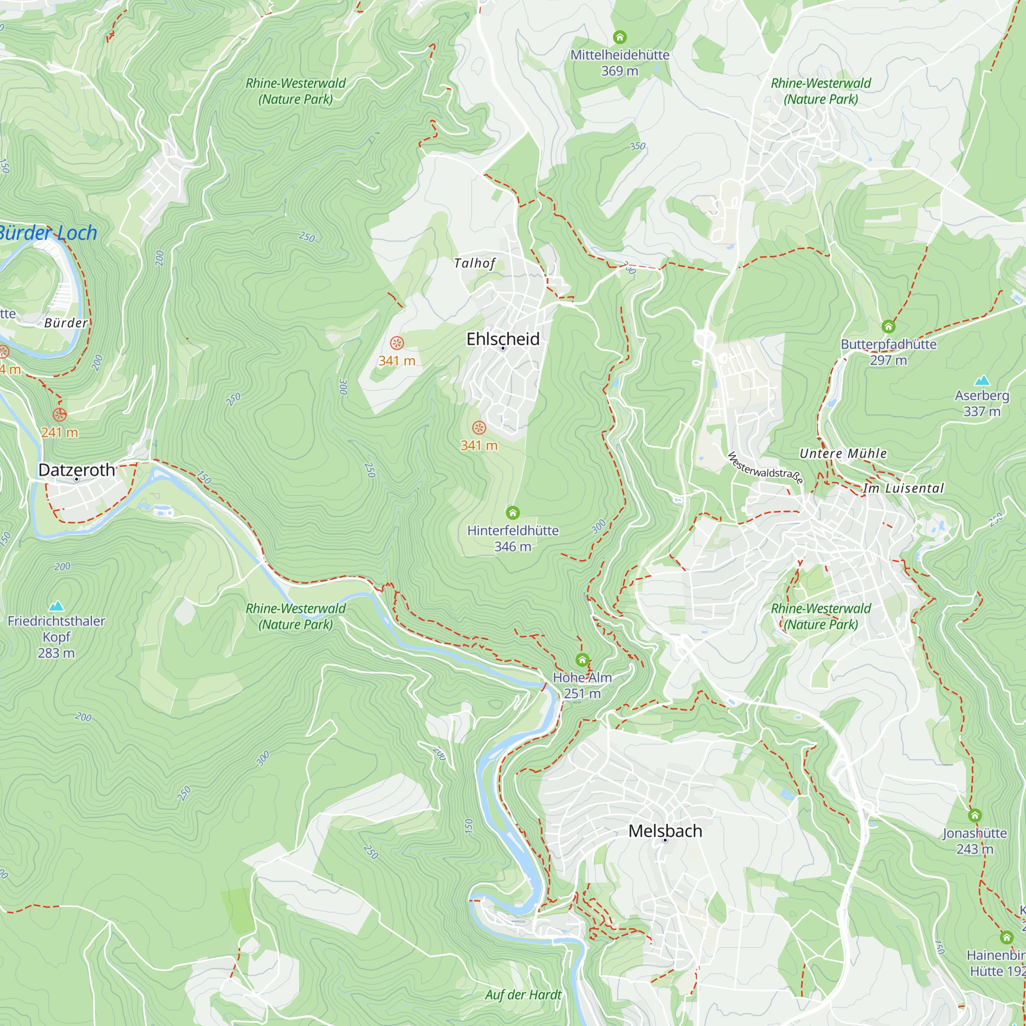 Hinterfeldhütte map