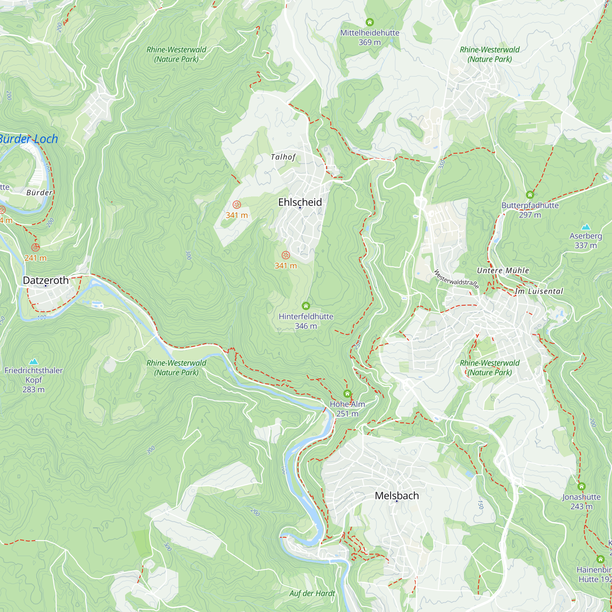 Hinterfeldhütte map
