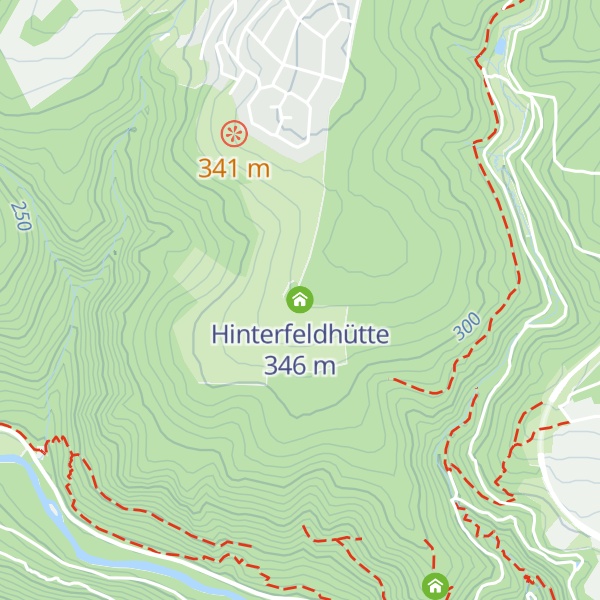 Map of Hinterfeldhütte