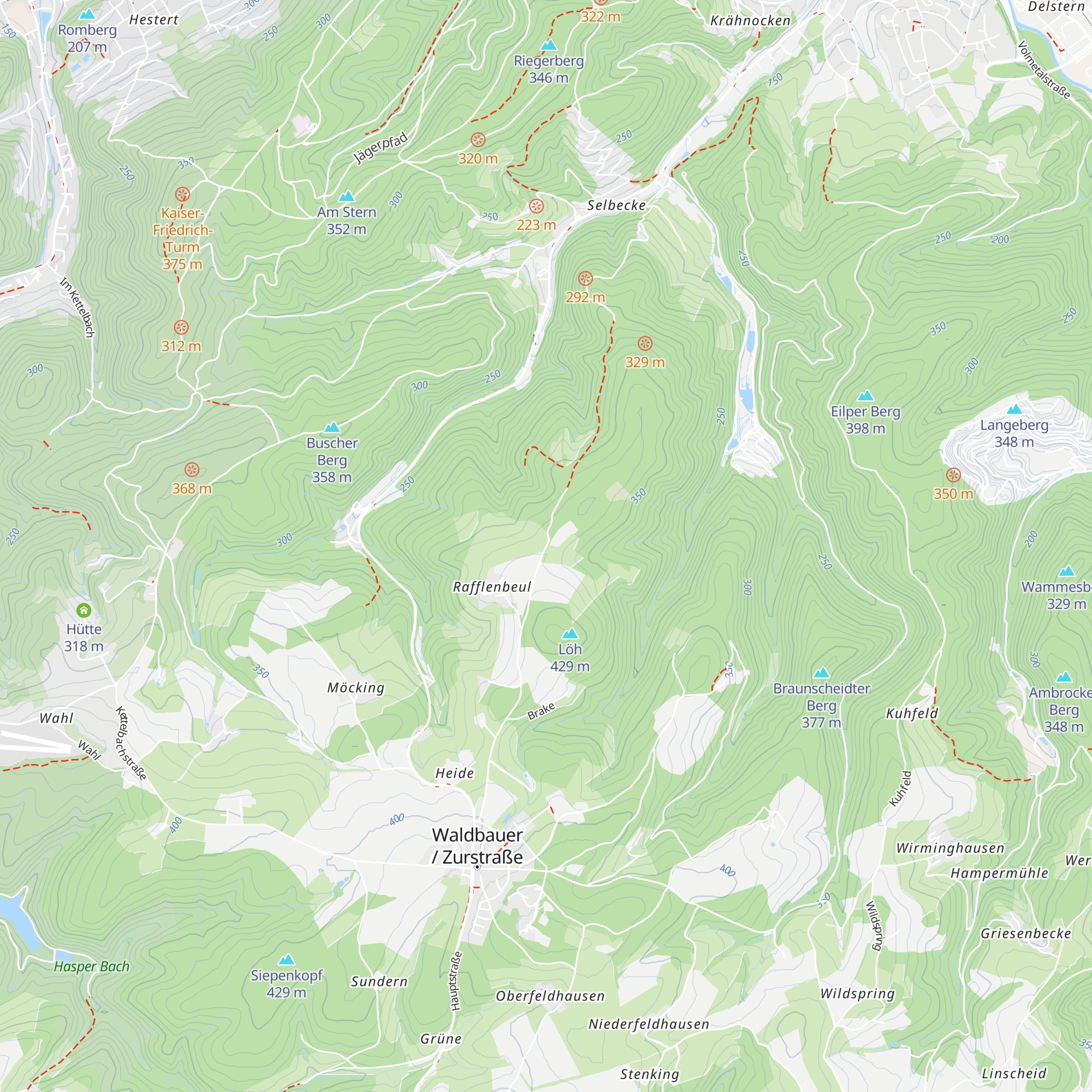 Pilgerhütte map