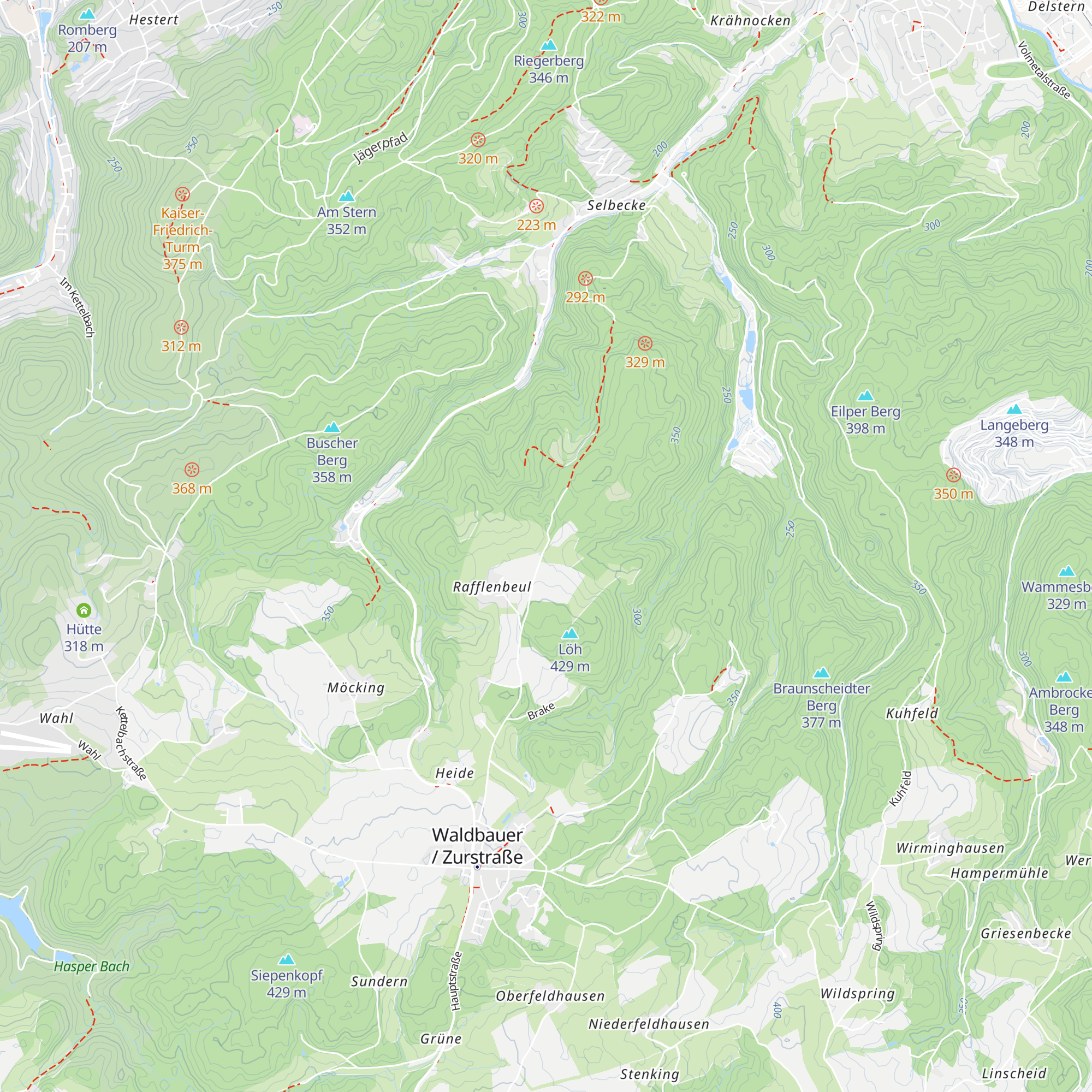 Pilgerhütte map