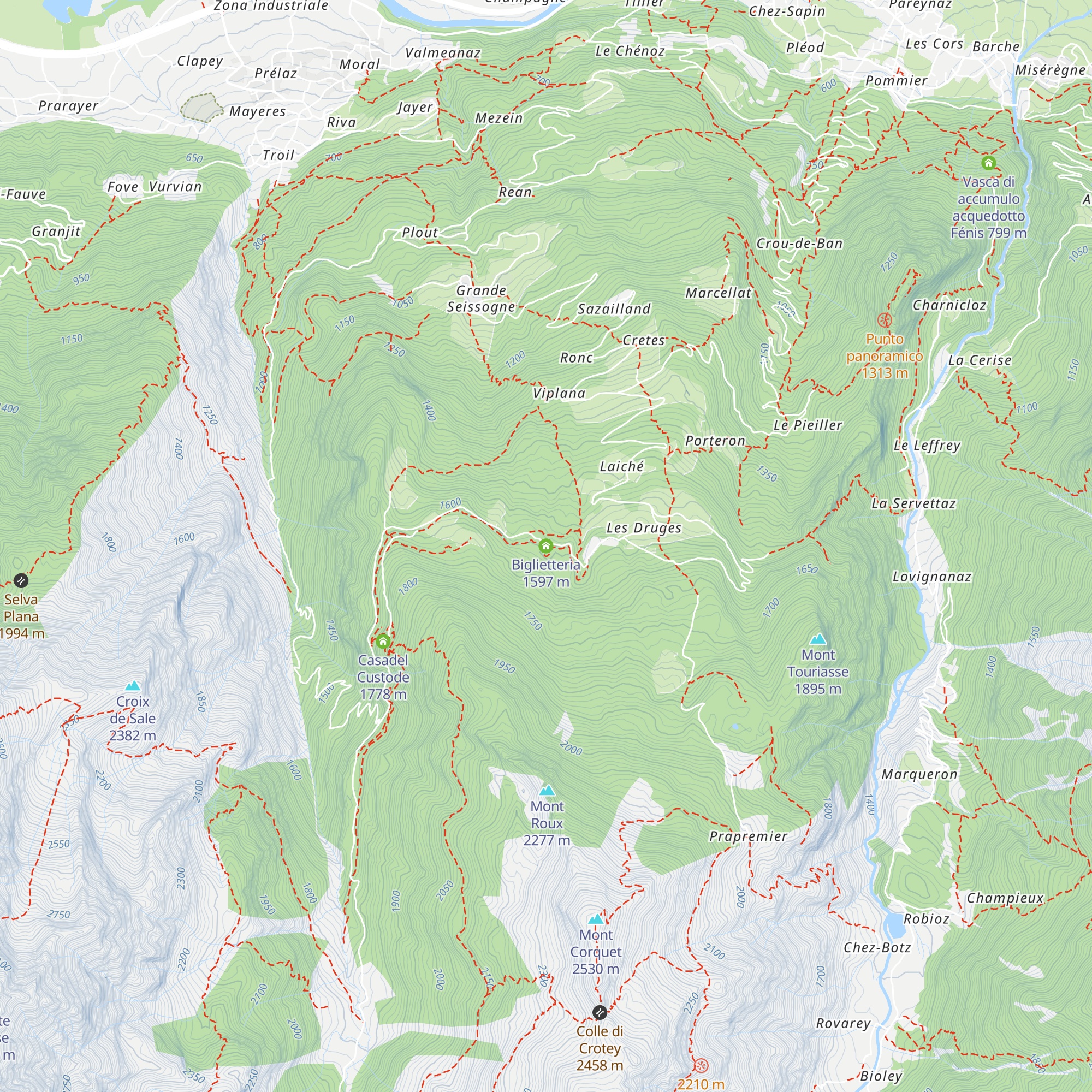 Biglietteria map