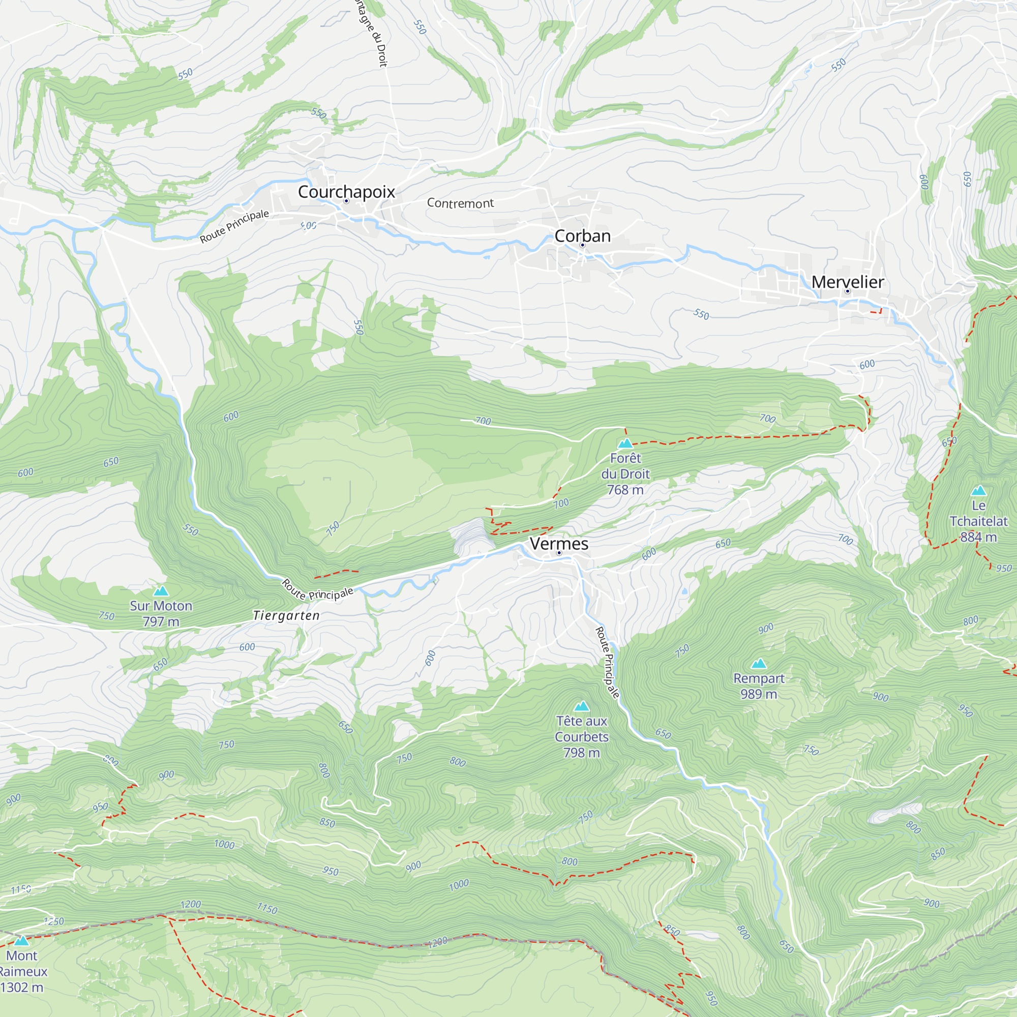 Cabane du Plainfayen map
