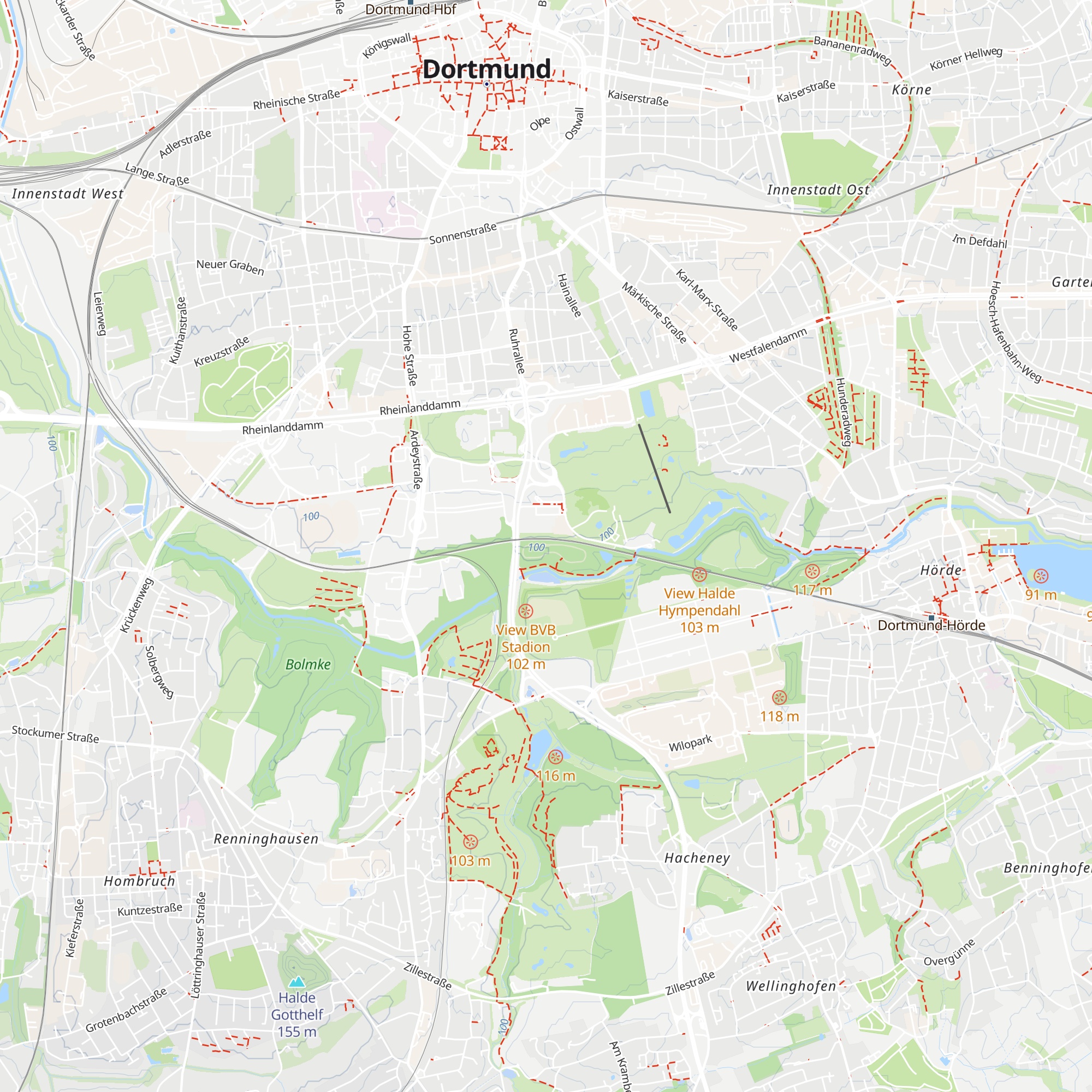 Schutzhütte Dortmunder Niere map