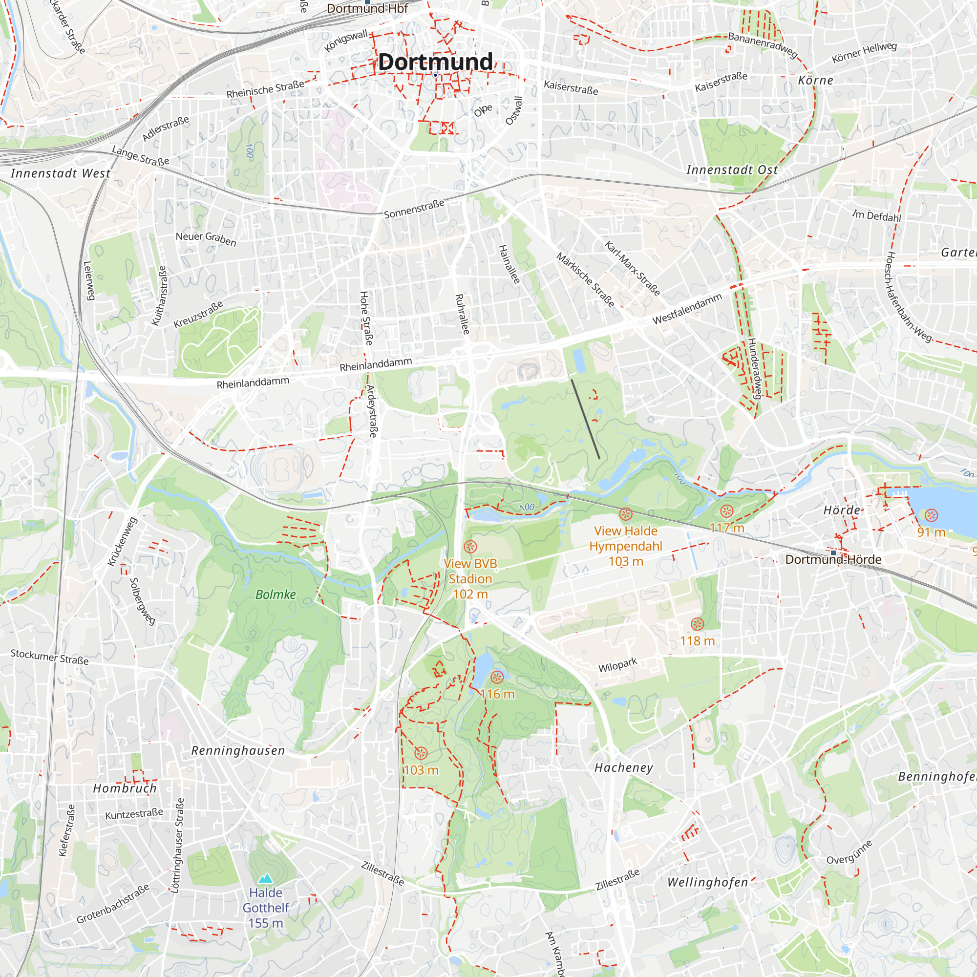 Schutzhütte Dortmunder Niere map