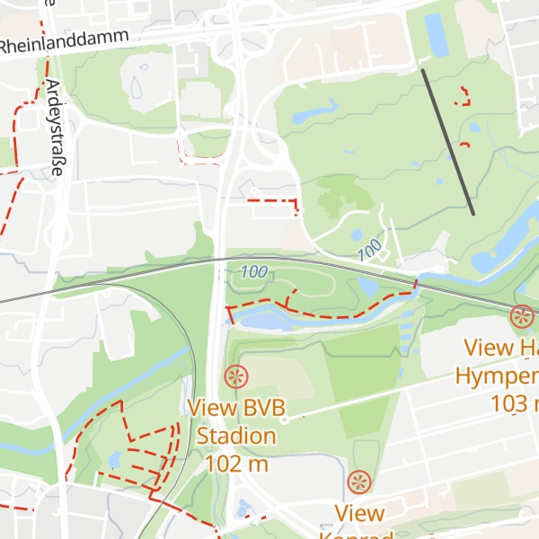 Map of Schutzhütte Dortmunder Niere