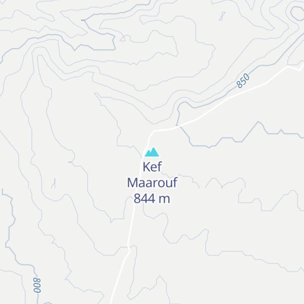 Map of Kef Maarouf
