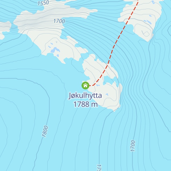 Map of Jøkulhytta