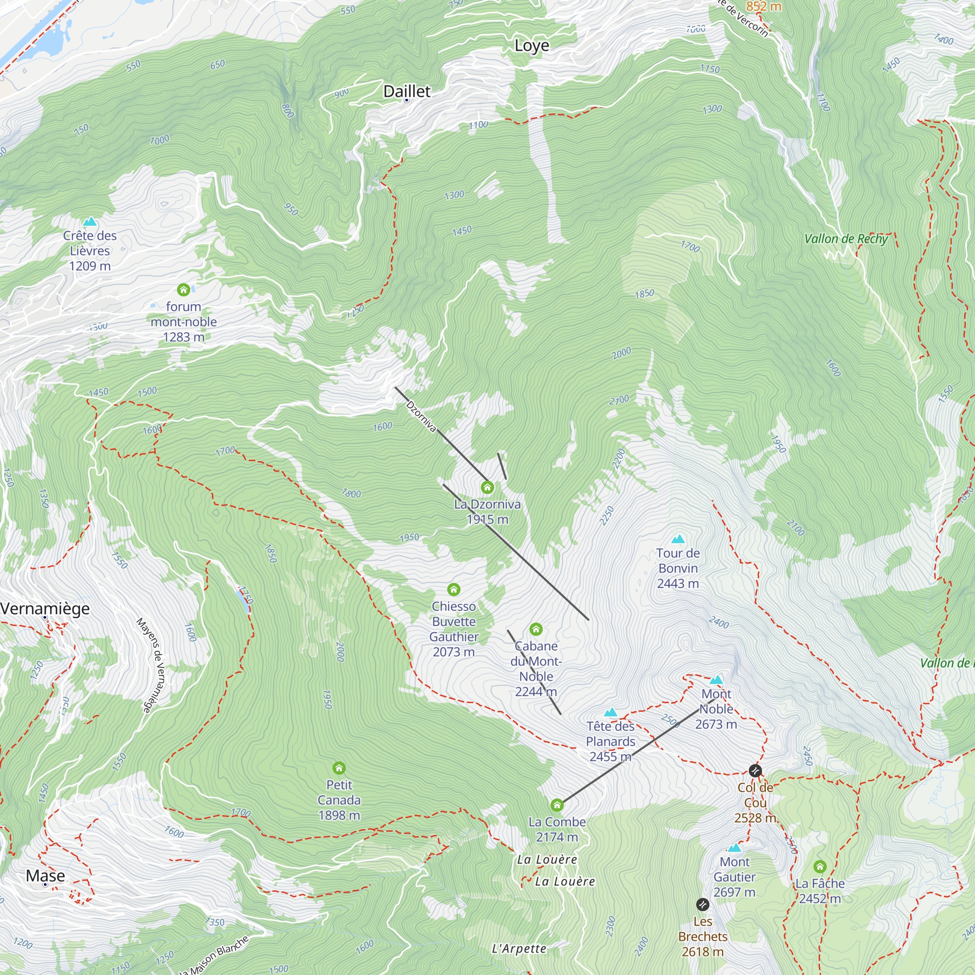 La Dzorniva map