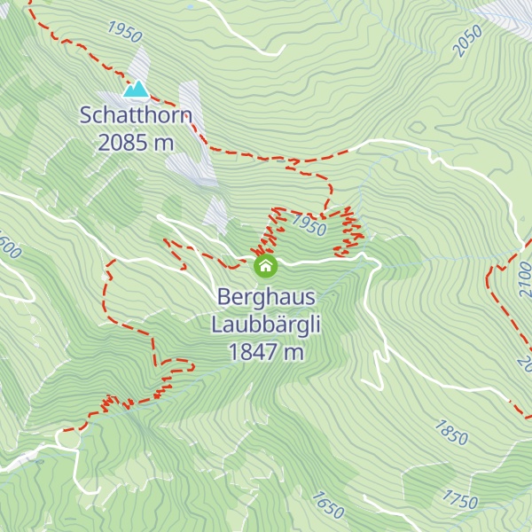 Map of Berghaus Laubbärgli