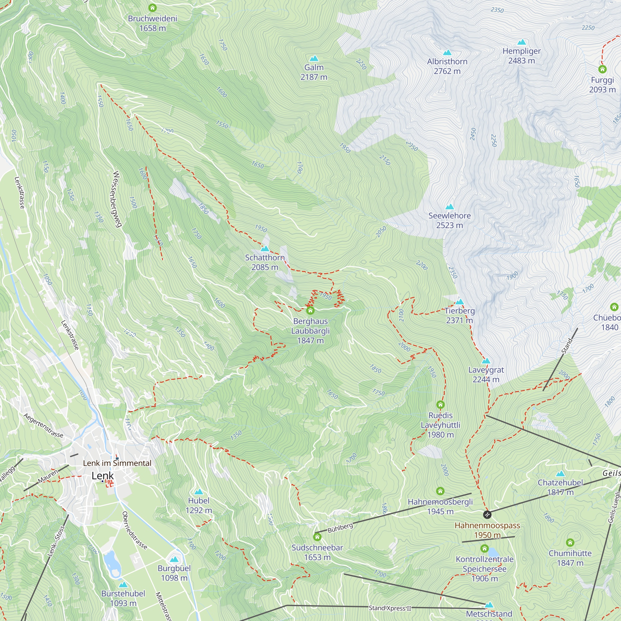 Berghaus Laubbärgli map