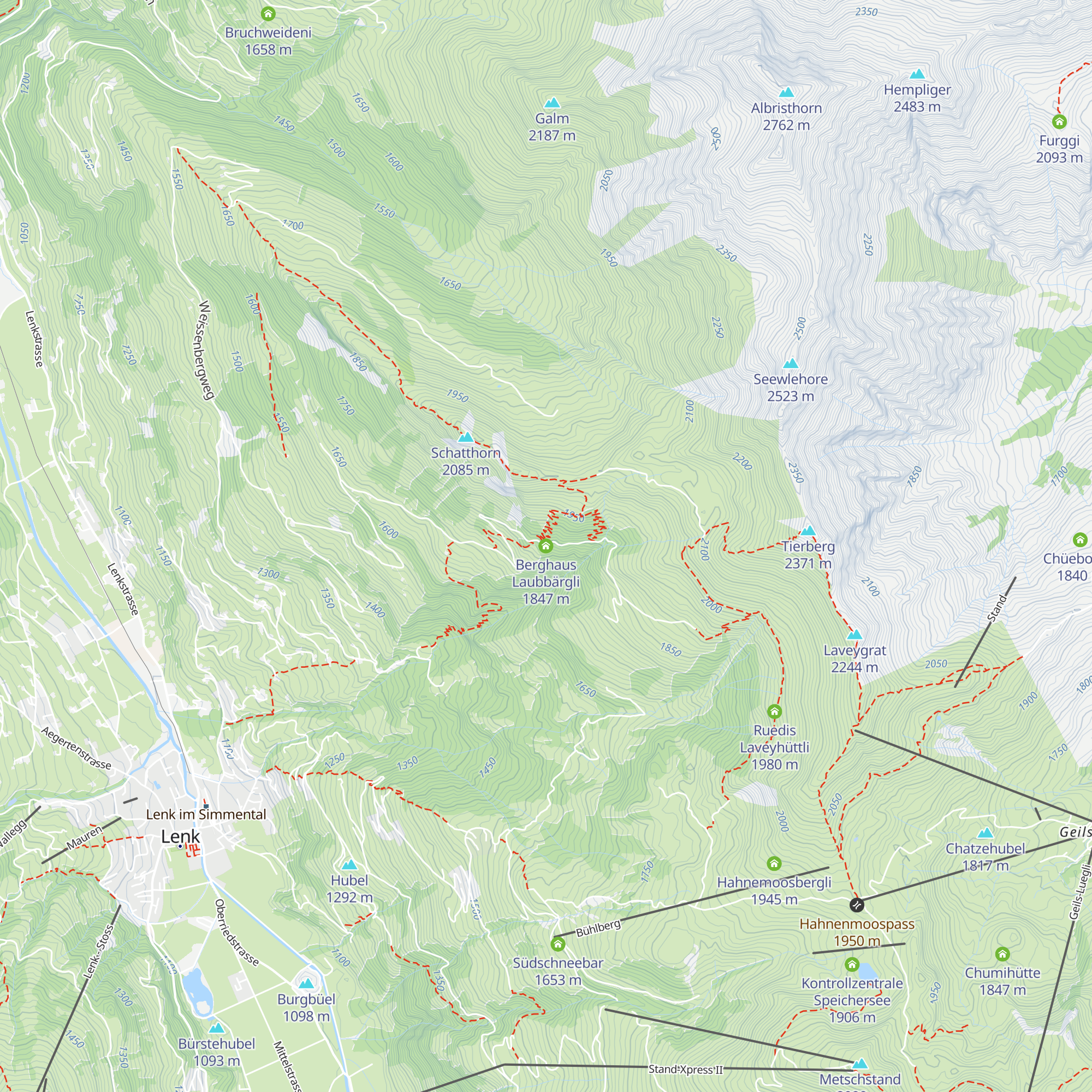 Berghaus Laubbärgli map