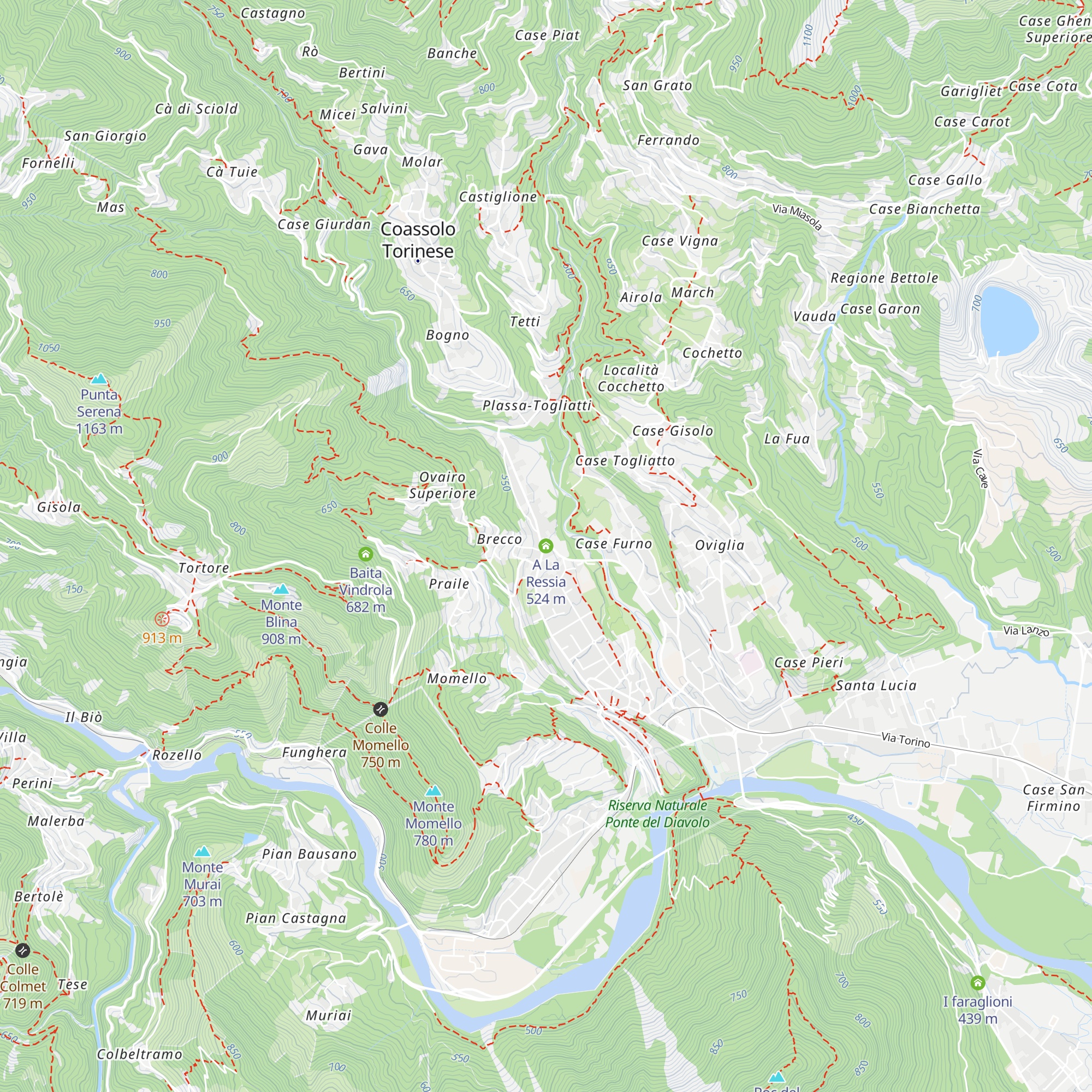 A La Ressia map