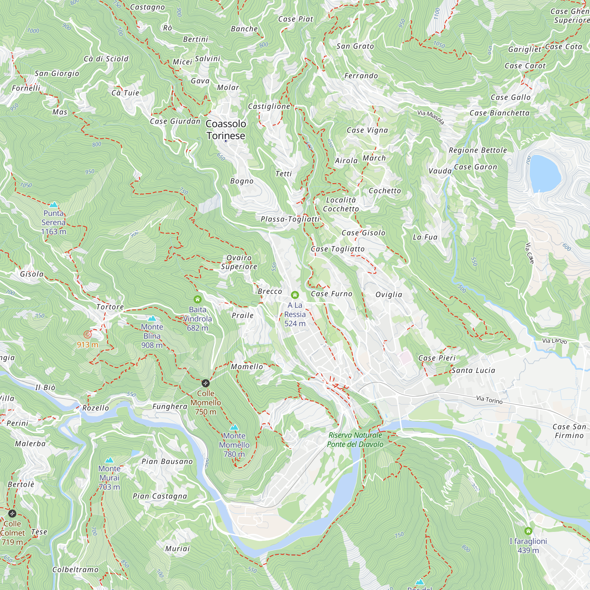 A La Ressia map