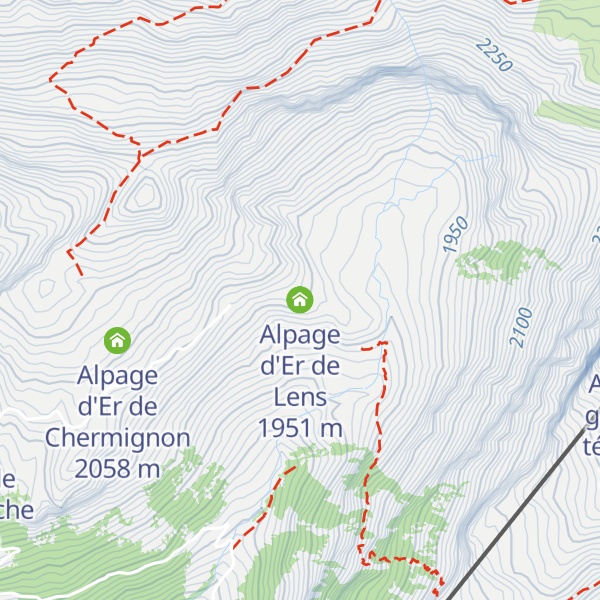Map of Alpage d'Er de Lens