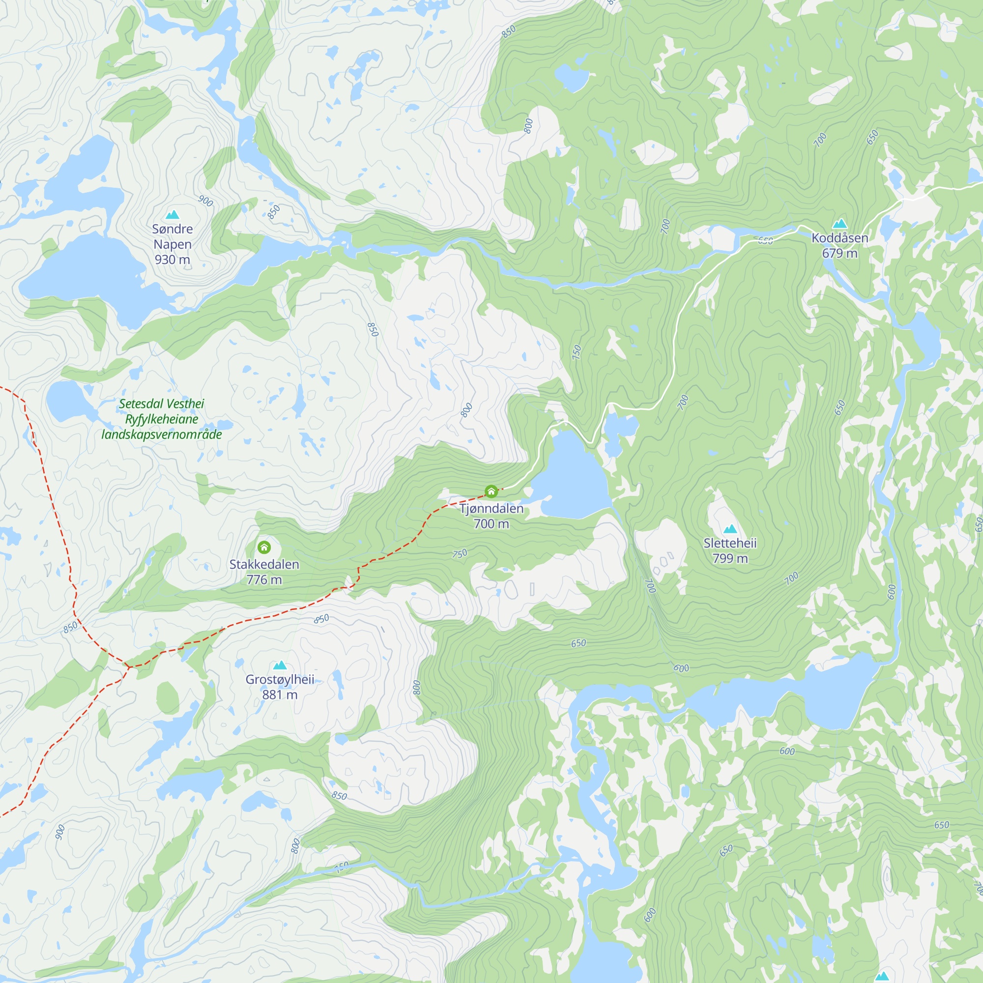 Tjønndalen map