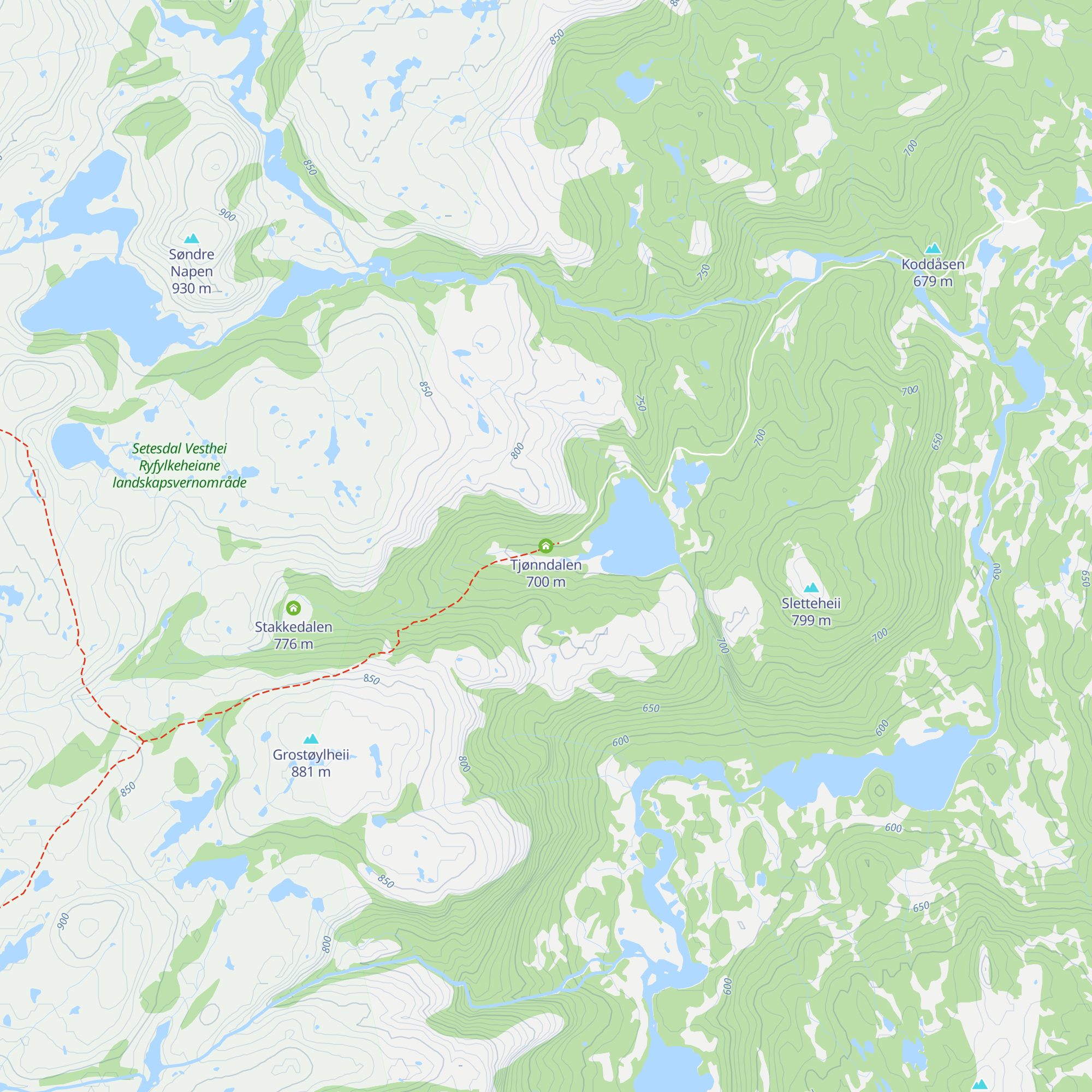 Tjønndalen map