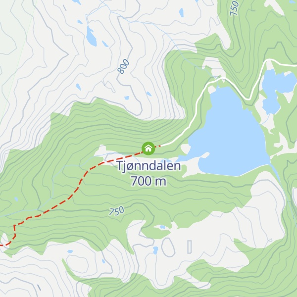 Map of Tjønndalen