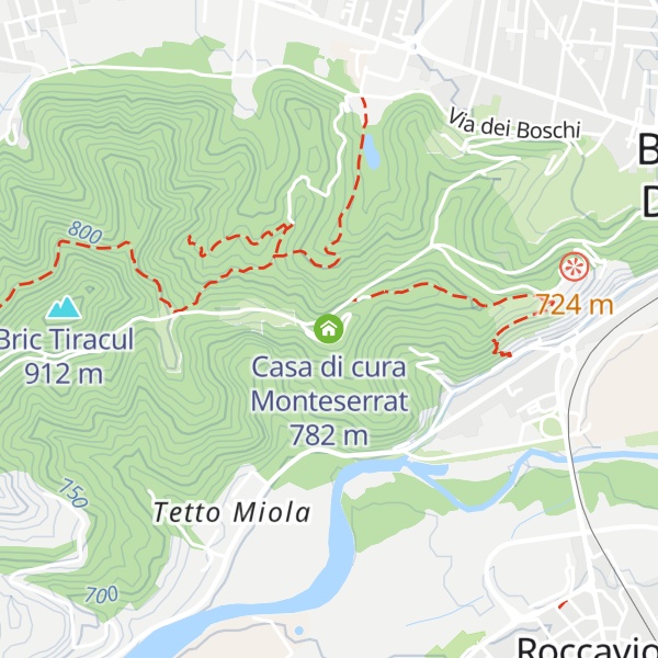 Map of Casa di cura Monteserrat
