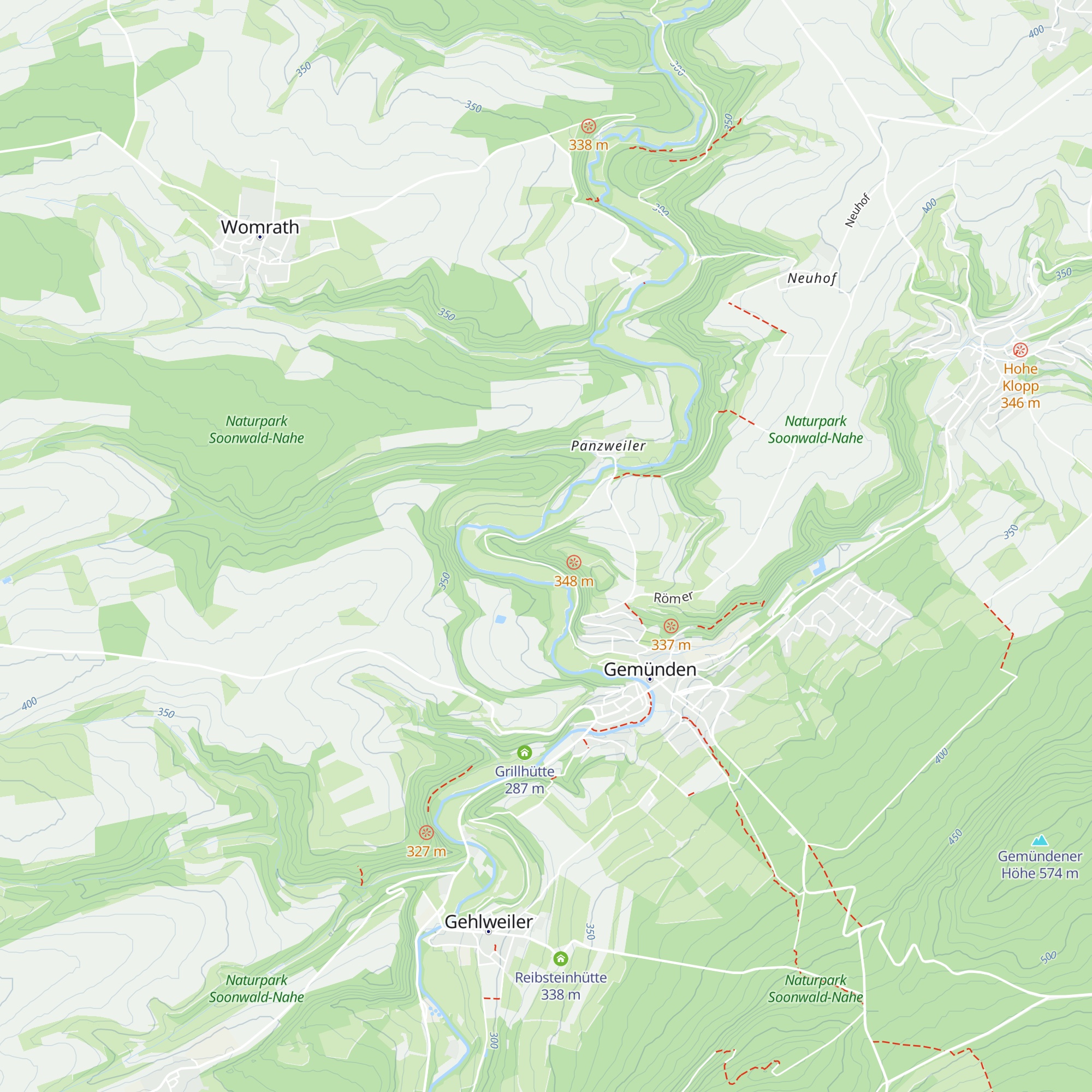 Schutzhütte Zenauerberg map