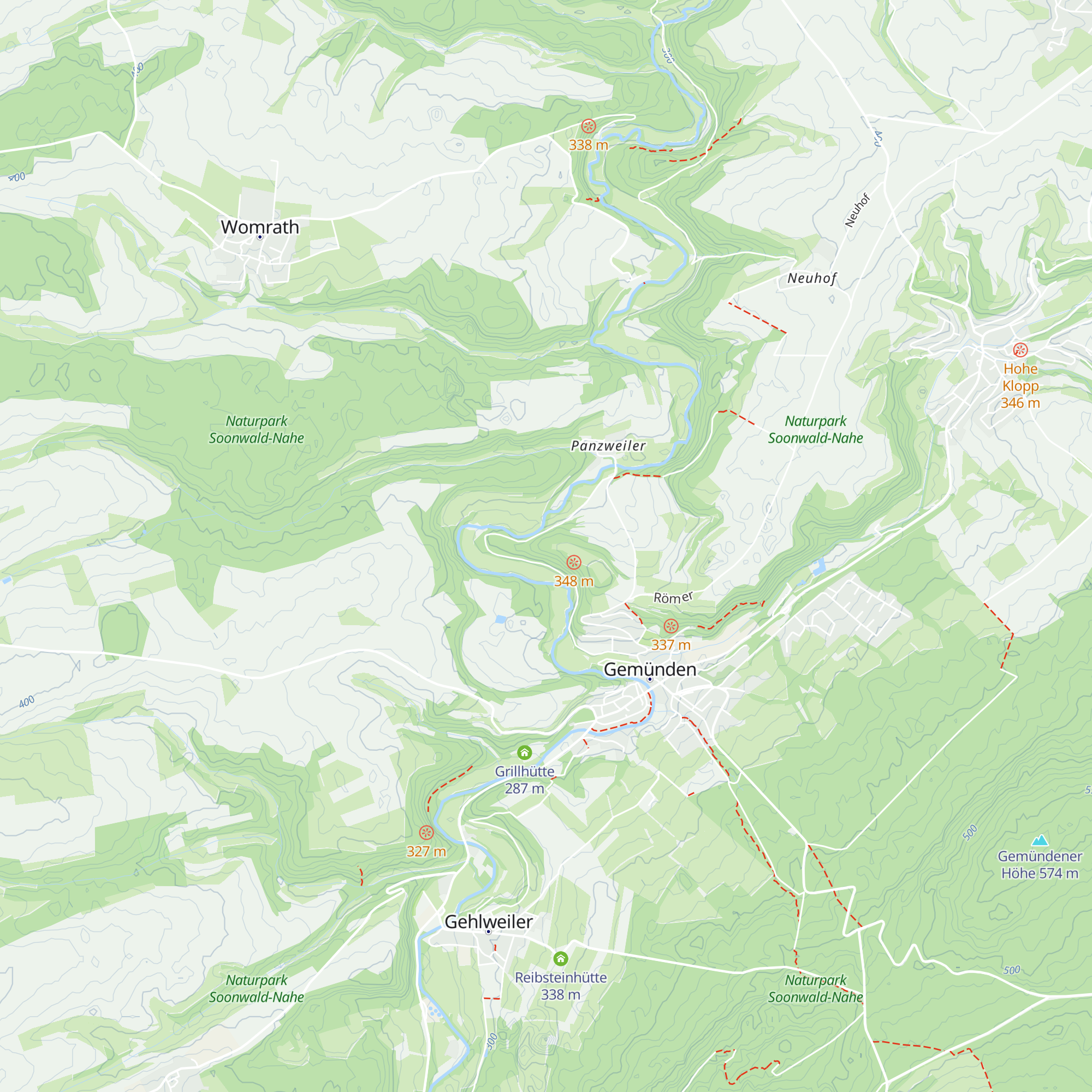 Schutzhütte Zenauerberg map